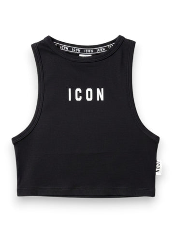Icon Canotta Logo Piccolo - T-Shirt Uomo - Nero