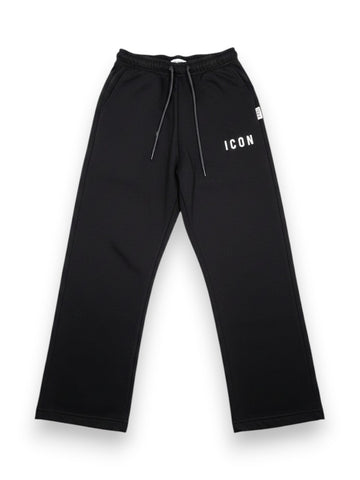 Icon Pantalone Palazzo Logo Piccolo - Pantaloni Donna - Nero