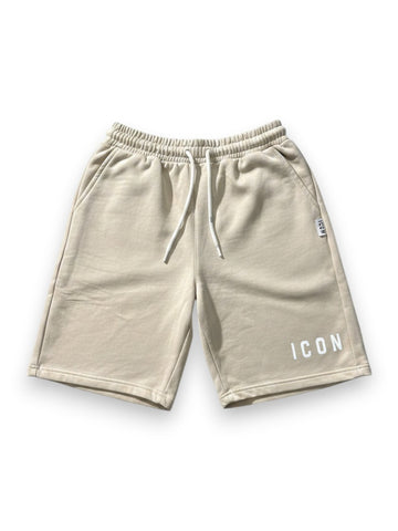 Icon Bermuda Basico Logo Piccolo - Shorts Uomo - Avorio