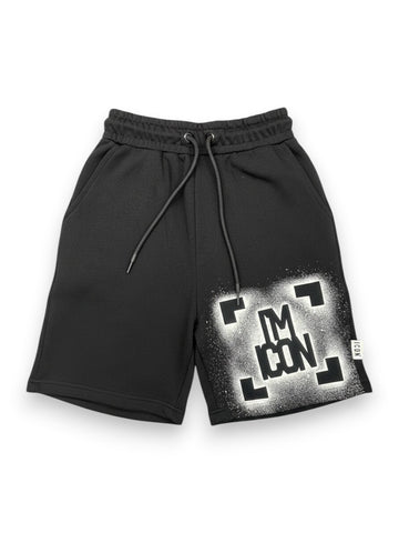 Icon Bermuda C/logo I'm Icon - Shorts Uomo - Nero/Bianco
