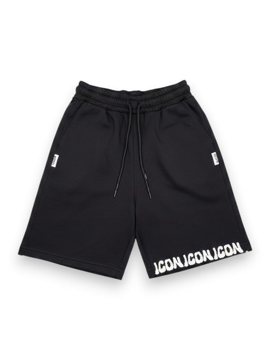 Icon Bermuda C/logo Su Fondo Gamba - Shorts Uomo - Nero