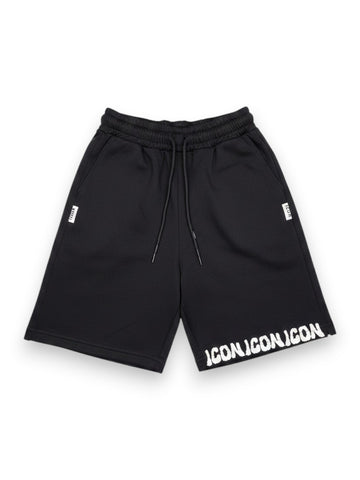 Icon Bermuda C/logo Su Fondo Gamba - Shorts Uomo - Nero