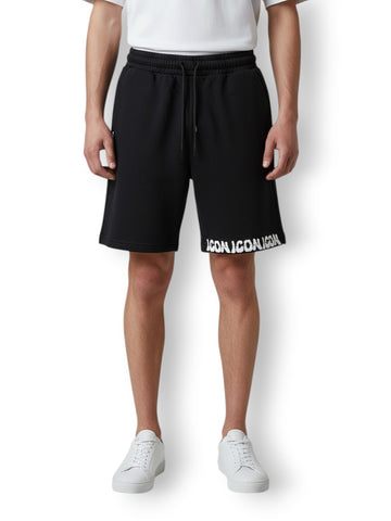Icon Bermuda C/logo Su Fondo Gamba - Shorts Uomo - Nero