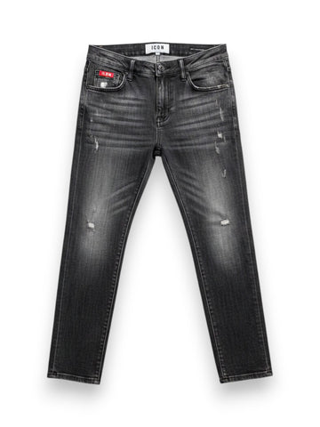 Icon Denim C/schizzi C/logo Piccolo - Jeans Uomo - Nero