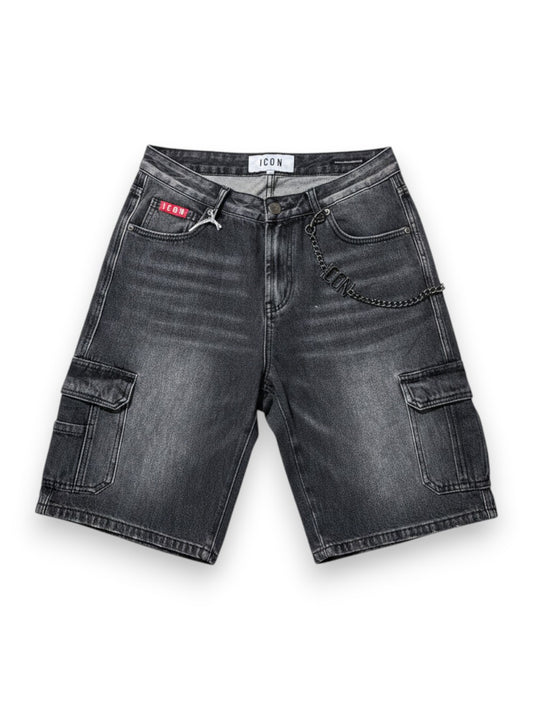 Icon Shorts Denim C/Tasconi - Shorts Uomo - Nero