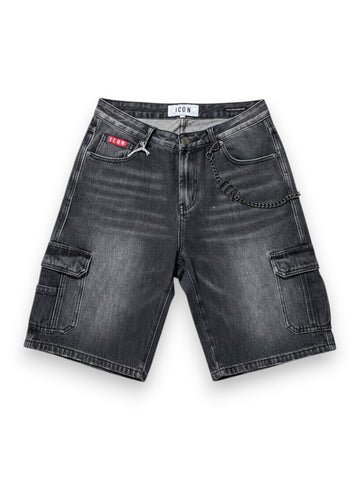 Icon Shorts Denim C/Tasconi - Shorts Uomo - Nero