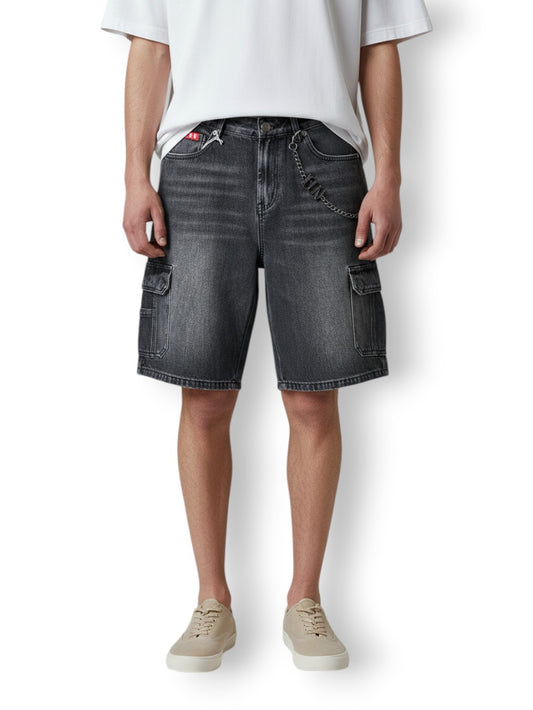 Icon Shorts Denim C/Tasconi - Shorts Uomo - Nero