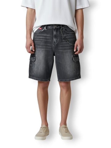 Icon Shorts Denim C/Tasconi - Shorts Uomo - Nero