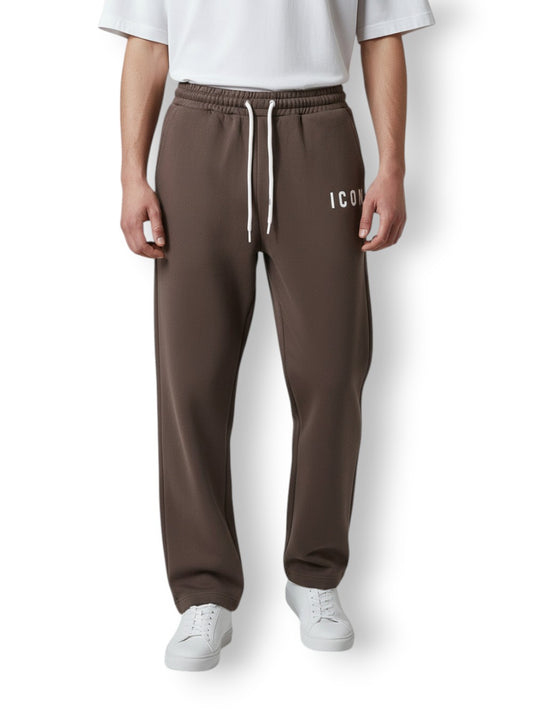 Icon Jogger Basico Fondo Largo - Pantaloni Uomo - Moro