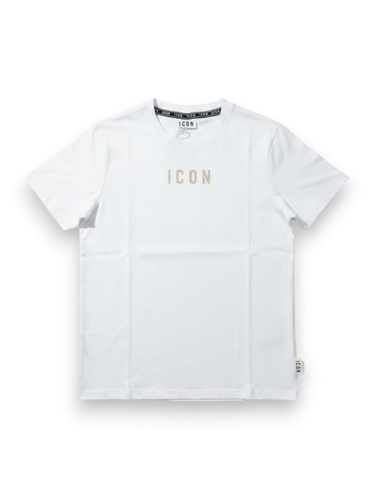 Icon T-Shirt C/Logo Piccolo Al Centro - T-Shirt Uomo - Bianco/Avorio