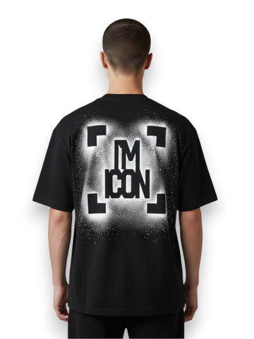 Icon T-Shirt C/Logo I'm Icon - T-Shirt Uomo - Nero/Bianco