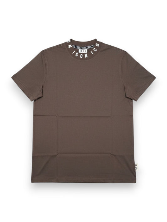Icon T-Shirt Con Logo Su Costina - T-Shirt Uomo - Moro