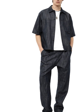 Pantalone blu denim