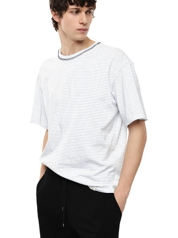 T-shirt Bianco/celeste