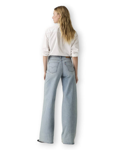 Levis 728 Hr Wide Leg Headwinds Ahea - Jeans Donna - Light Indigo - Worn In