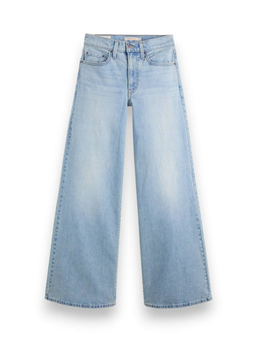 Levis 728 Hr Wide Leg Headwinds Ahea - Jeans Donna - Light Indigo - Worn In
