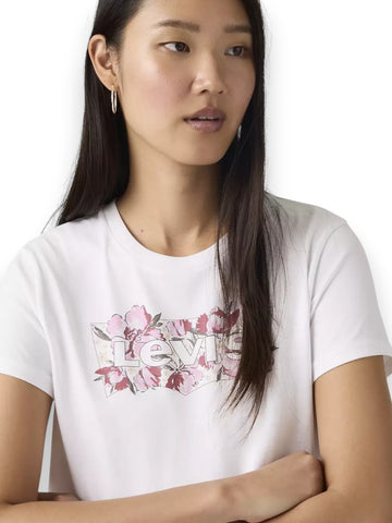 Levi's The Perfect Tee P2_Blake Brush - T-Shirt Donna - Bianco