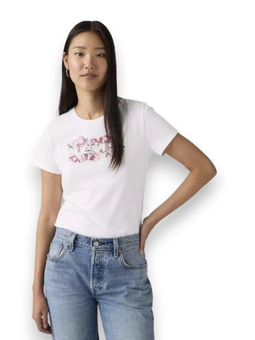 Levi's The Perfect Tee P2_Blake Brush - T-Shirt Donna - Bianco