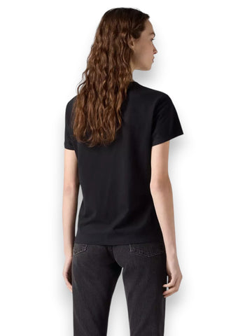 Levi's Perfect Tee Mineral Black - T-Shirt Donna - Nero