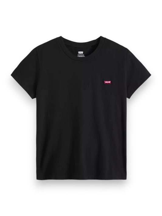 Levi's Perfect Tee Mineral Black - T-Shirt Donna - Nero