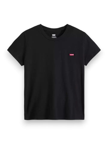 Levi's Perfect Tee Mineral Black - T-Shirt Donna - Nero