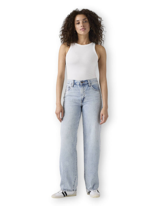 Levi's Baggy Dad Fan Flare - Jeans Donna - Denim Chiaro