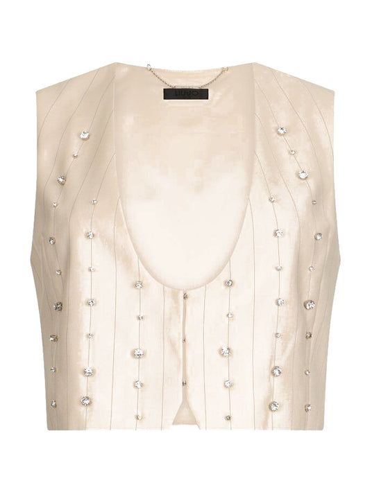 Liu-Jo Black Gilet Donna - Crema