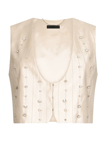 Liu-Jo Black Gilet Donna - Crema
