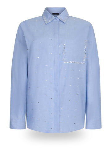 Liu-Jo Black Camicie Donna - Azzurro Cielo/White