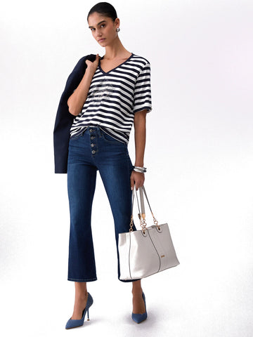 Liu-Jo Denim Jeans Donna - Denim Blu Rocket