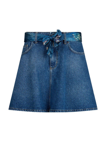 Liu-Jo Denim Gonne Donna - Den.Blue Strong Dk W