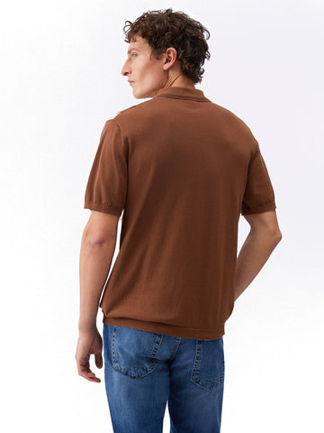 Liu-Jo Man Polo M/c - T-Shirt Uomo - Marrone