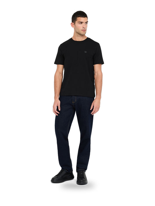 Liu-Jo Man T-Shirt Basiccontra - T-Shirt Uomo - Nero