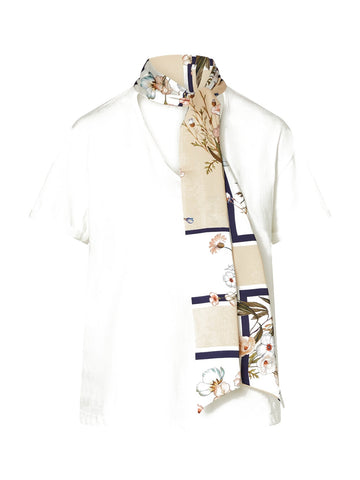 Liu-Jo White T-Shirt Donna - Bco/Blooming Foul