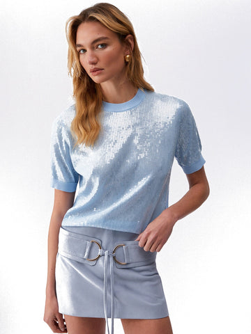 Liu-Jo White Maglieria Donna - Azzurro