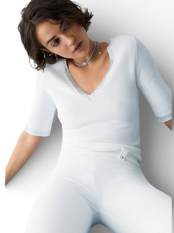 Liu-Jo White T-Shirt Donna - Bianco Lana