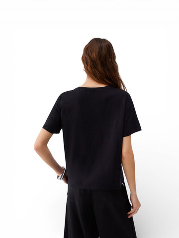 Liu-Jo White T-Shirt Donna - Nero