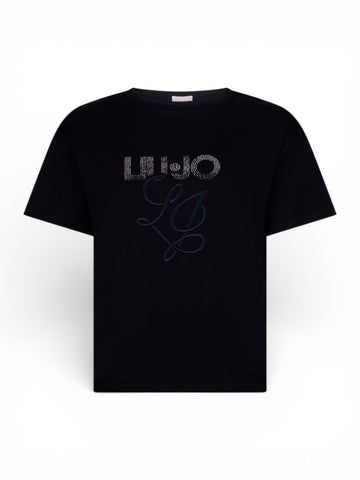 Liu-Jo White T-Shirt Donna - Nero