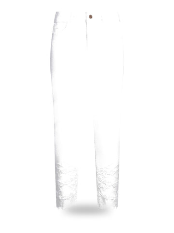 Liu-Jo White Pantaloni Donna - Bco Ottico Ric.Flowe