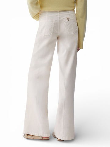 Liu-Jo White Pantaloni Donna - Panna