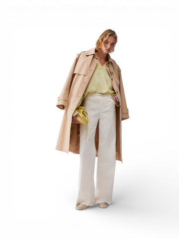 Liu-Jo White Pantaloni Donna - Panna