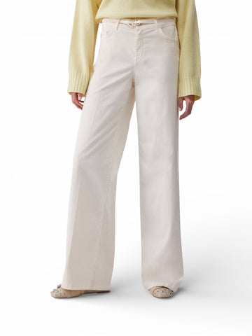 Liu-Jo White Pantaloni Donna - Panna