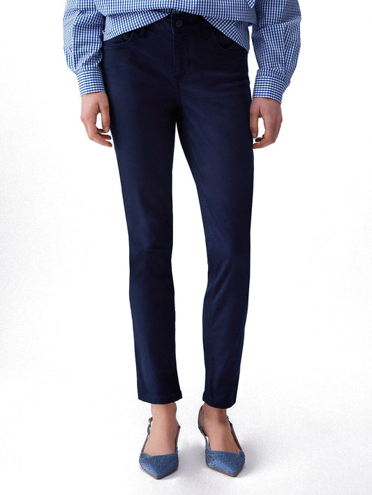 Liu-Jo White Pantaloni Donna - Night Blu Sky