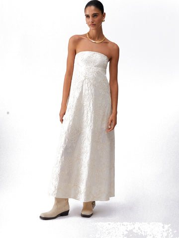 Liu-Jo White Abito Donna - Natural Flower Sequi