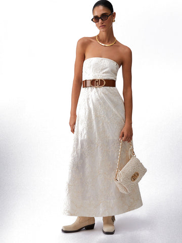 Liu-Jo White Abito Donna - Natural Flower Sequi