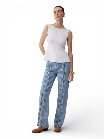 Liu-Jo White T-Shirt Donna - Bianco Lana