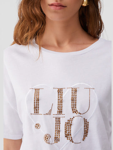 Liu-Jo White T-Shirt Donna - Bianco