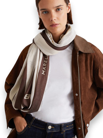Marella Domino Stola - Sciarpe E Foulard Donna - Testa Di Moro