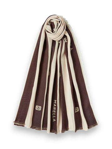 Marella Domino Stola - Sciarpe E Foulard Donna - Testa Di Moro