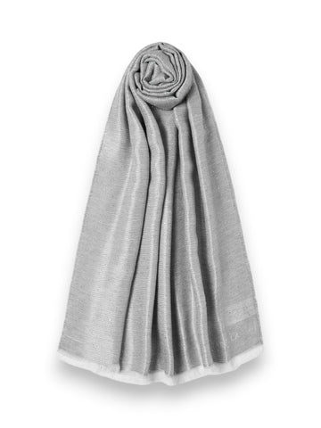 Marella Emblema Stola - Sciarpe E Foulard Donna - Grigio Perla